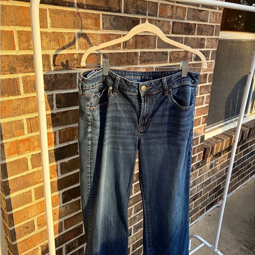 American Eagle Dark Blue Super Stretch Jeans